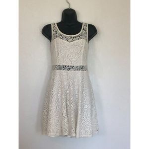 American Rag Cream Lace Dress Size L